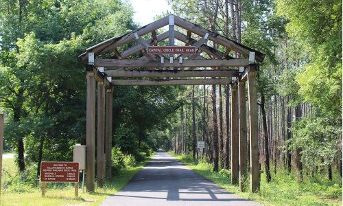 The Tallahassee - St Marks Historic Railroad State Trail Capital City trail head