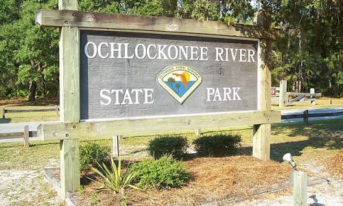 Roadside sign Ochlockonee River State Park