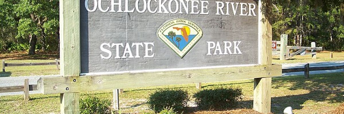 Roadside sign Ochlockonee River State Park