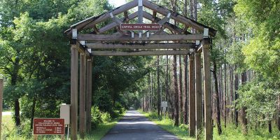 The Tallahassee - St Marks Historic Railroad State Trail Capital City trail head
