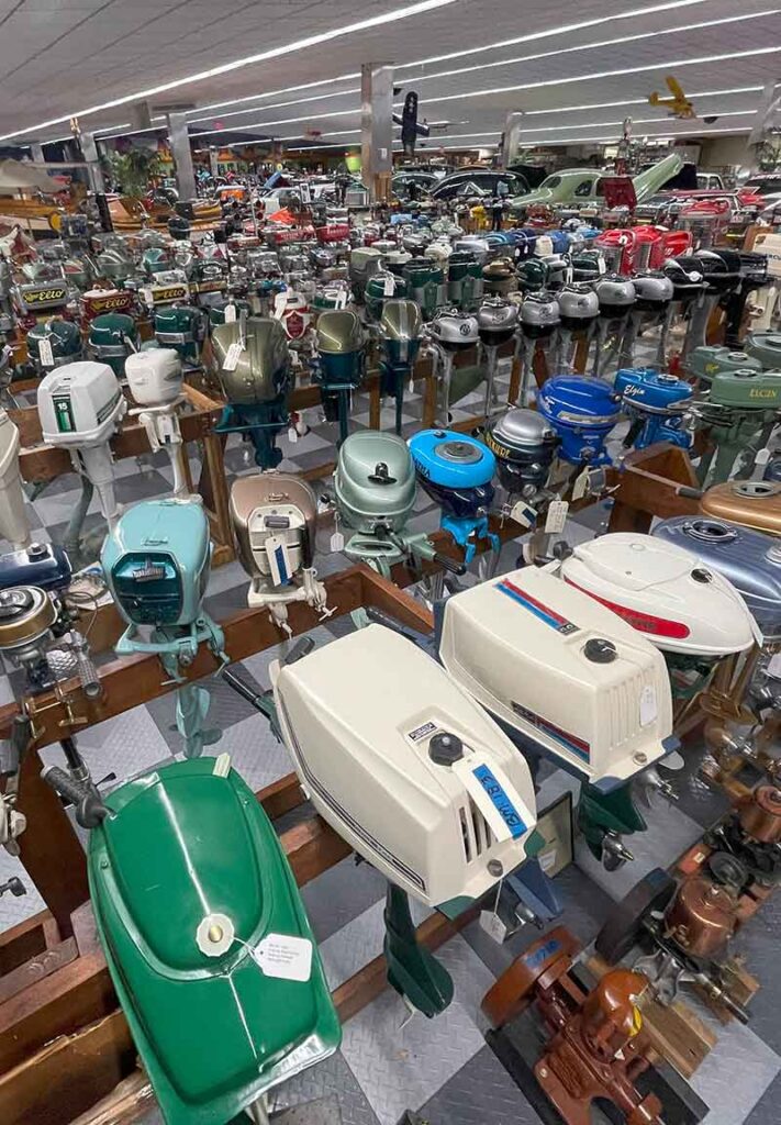 Boat Motor display at the Tallahassee Car Musuem